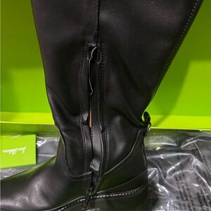 NIB SAM EDELMAN Lerue Nappa Tall Leather Riding Boots Women's Sz 11 M Black